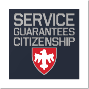 Starship Troopers Service Guarantees Citizenship Posters and Art